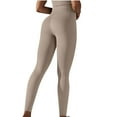 thumbnail image 1 of Zpanxa Workout Leggings for Women Yoga Pants High Waisted Butt Lift Stretchy Leggings Seamless No See-Through Athletic Running Pants Beige M, 1 of 5