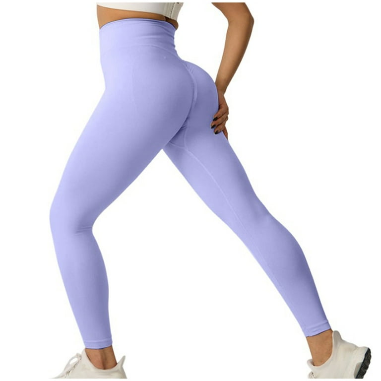 Zpanxa Yoga Pants Women Solid Color Quick-dry Elastic High Waist