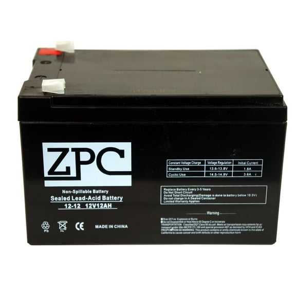 Zpc Battery 12V (12 Volts) 12Ah SLA Replacement Battery for Little Tikes H2 (hummer 2) Toy Car