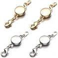 thumbnail image 1 of Zpsolution Locking Magnetic Clasps for Jewelry Necklaces Bracelets - Light and Small Keep The Clasp in Back, 1 of 7
