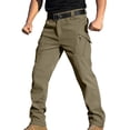 thumbnail image 1 of Zpzdpjkx Cargo Pants for Men Waterproof Multiple Pockets Hiking Outdoor Ski Pants with Fleece Lining, 1 of 8