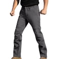 thumbnail image 1 of Zpzdpjkx Men's Cargo Pants Insulated Fleece-Lined Breathable Loose Fit Outdoor Trousers with Multiple Pockets, 1 of 8