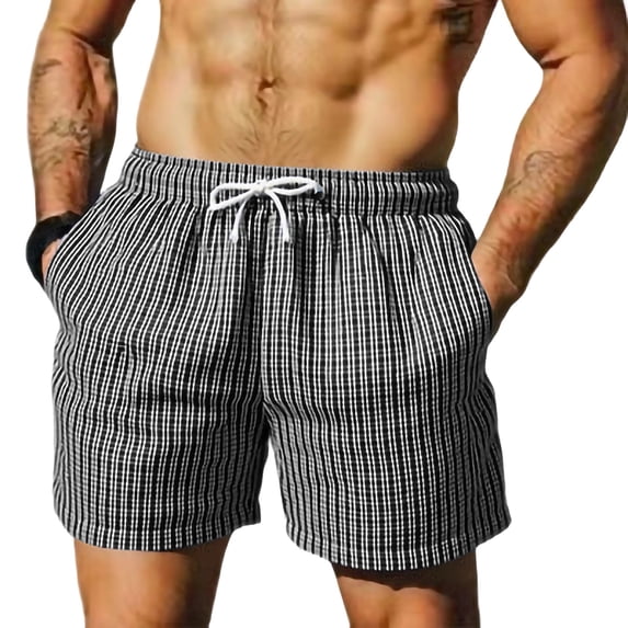 Zpzdpjkx Men's Summer Shorts Quickly-Dry Lightweight Casual 5-Inch Inseam Beach Swim Board Shorts