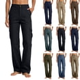 thumbnail image 1 of Zpzdpjkx Straight Leg Cargo Pants for Women Multi Pocket Outdoor Workwear Trousers Loose Casual Streetwear Hiking Long Pants, 1 of 7