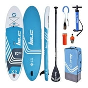 Zray 10'10" X-Rider Deluxe X2 Inflatable SUP Paddle Board Kit, Blue