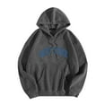 thumbnail image 1 of Zrbywb Men'S Casual Sports Hoodies Sweater Men Women Letter Graphic Hooded Print Hooded Collar Long Sleeve Sweatshirt Tops, 1 of 3