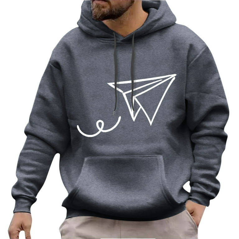 Zrbywb Men's Fashion Trend Hooded Sweater