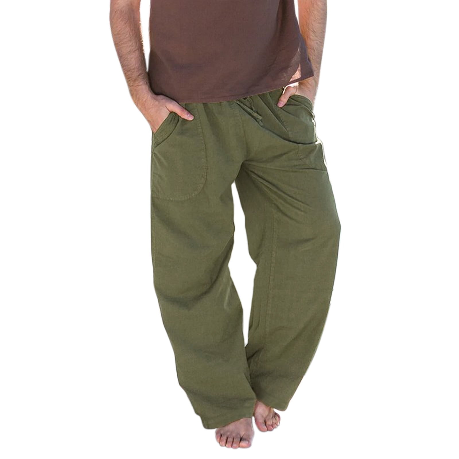 Mens linen cheap trousers 42 waist