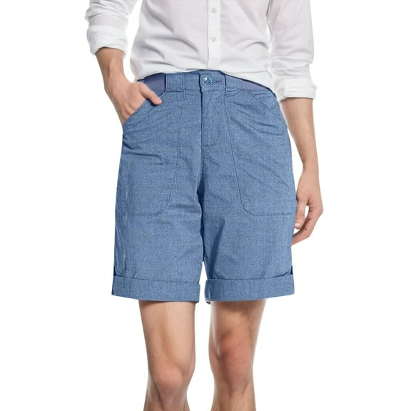 Zrbywb New Women Casual Daily Shorts Womens Comfy Summer Shorts Drawstring Elastic Waist Pockets Casual Beach Pants