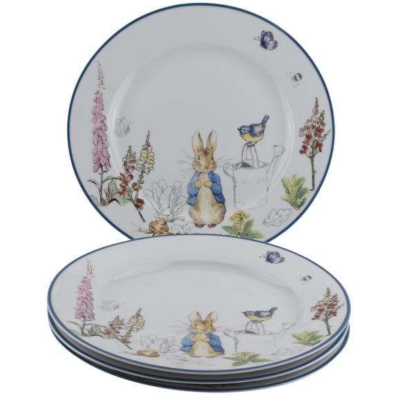 Zrike Beatrix Potter Peter Rabbit Easter 10.75" Plate - Set of 4
