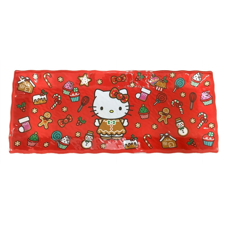キティ クリスマス皿 Zrike Brands Hello Kitty Christmas Winter Melamine