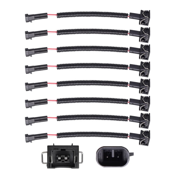 Zrlltrlo Fuel Injector Connectors Adapters Compatible with Delphi Wire Harness to EV1 LQ4 LQ9 4.8 5.3 6.0