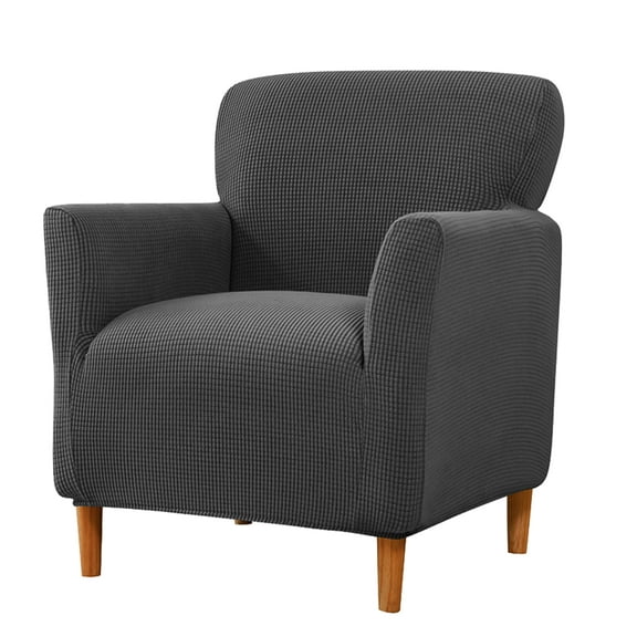 Zrodlmo 1-Piece Stretch Sofa Cover Armchair Slipcover Non Slip Couch Cover Furniture Protector, Gray