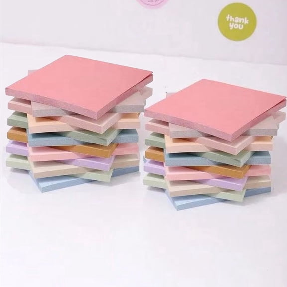Zrova 36 Pads Self‑Stick Sticky Notes, 3x3 Inch Vibrant Bright Color Note Pads, Strong Adhesive Removable Memo Pads for Adult Office Workspace Study Daily Organization