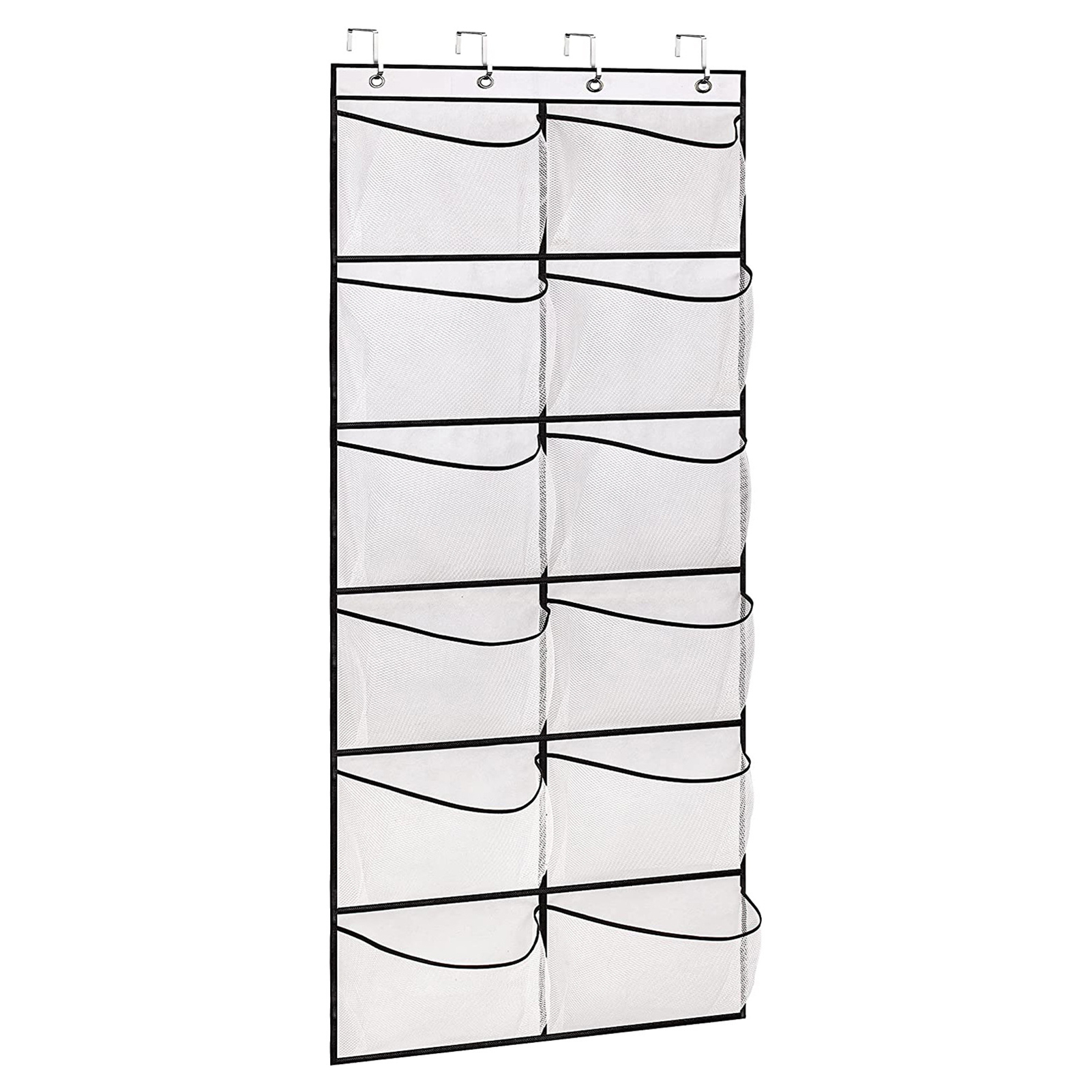 Zruodwans Breathable Shoe Rack Door Hanging Bag with Large Mesh Pockets