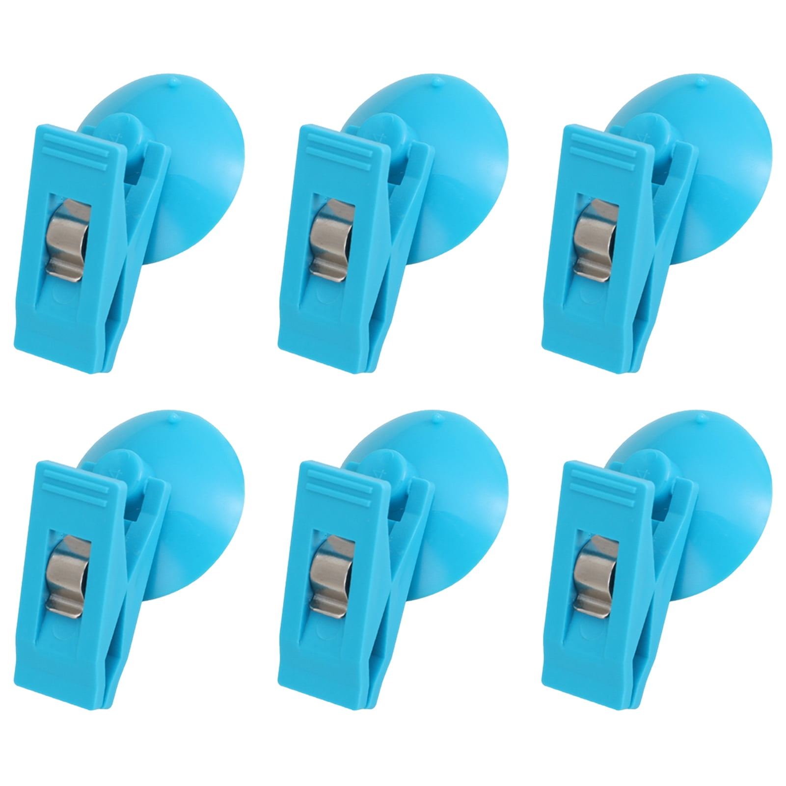 Zruodwans Car Curtain Clip 6pcs Shower Curtain Clips with Suction Cup