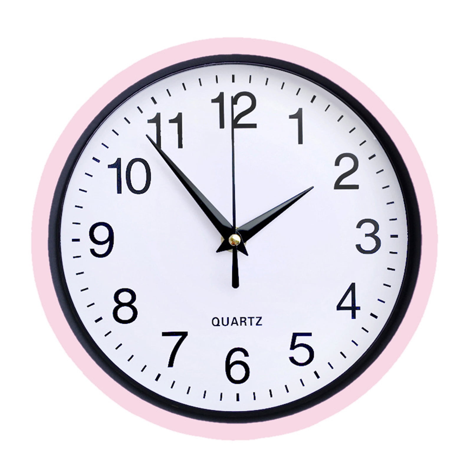Zruodwans Clear Clock Face Wall Clock 8 Inch Wall Clock Silent Non