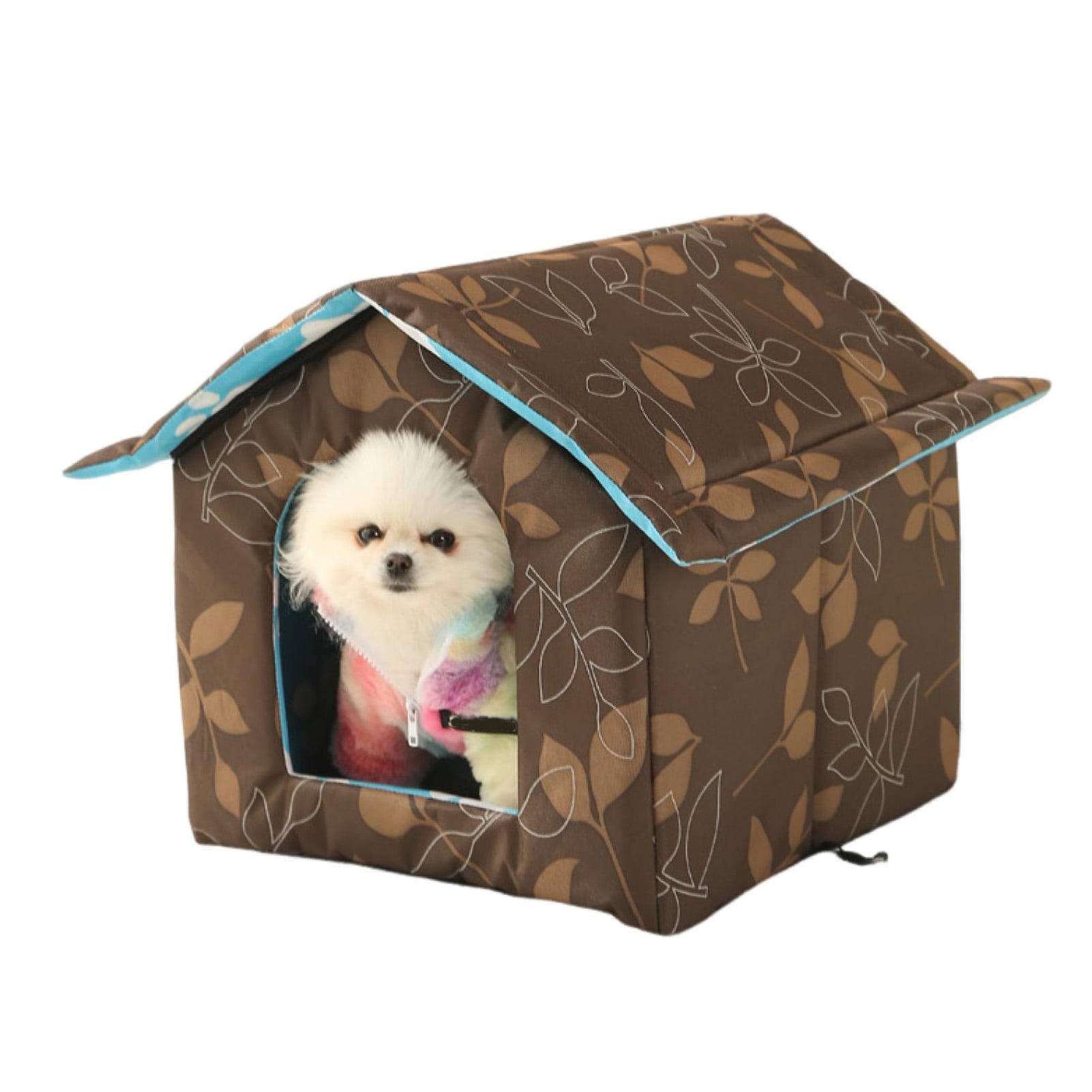 Zruodwans Durable Pet House Folding Pet House with Zipper Wear