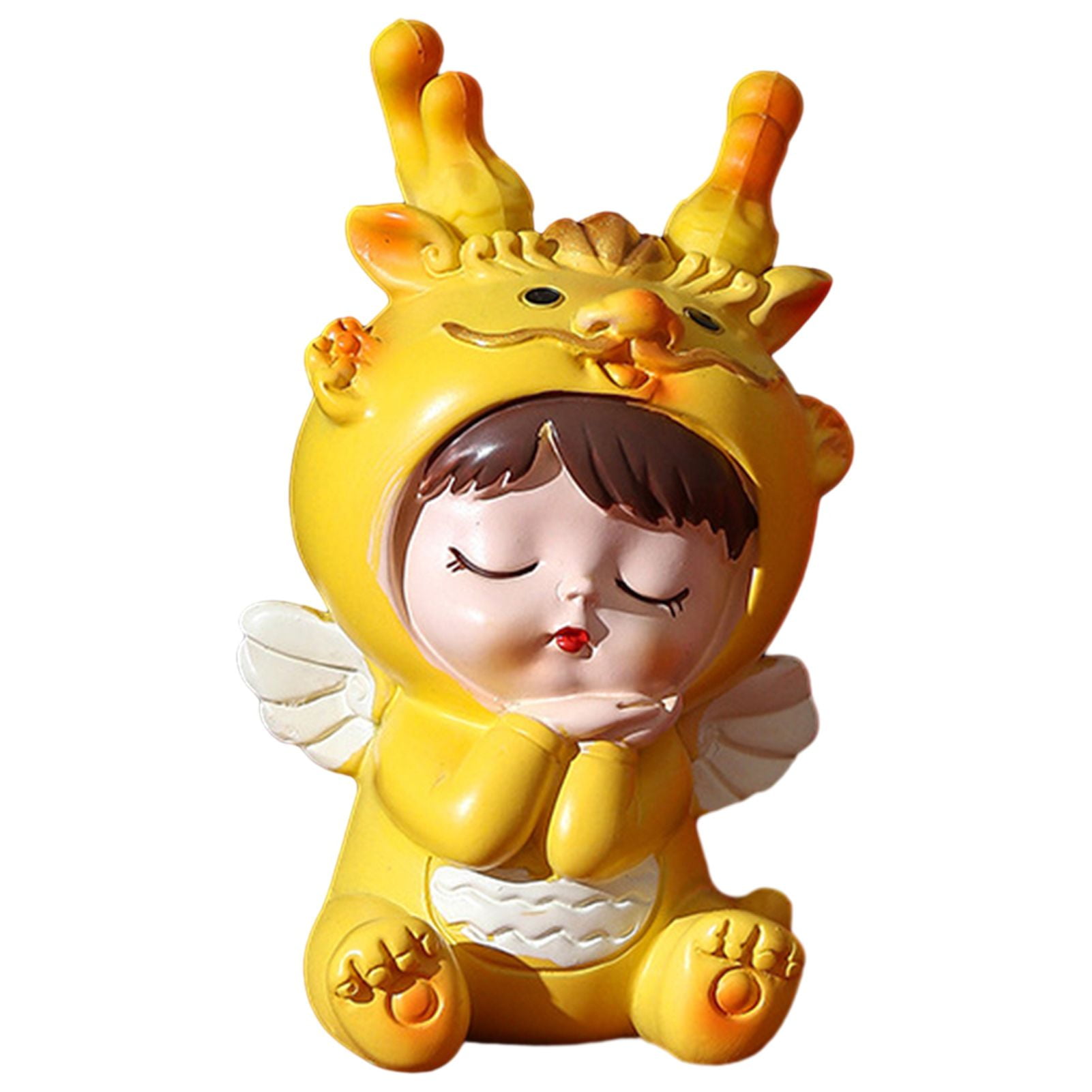 Zruodwans Home Decor Dragon Ornament 2024 Chinese New Year Lucky Dragon Figurine Adorable