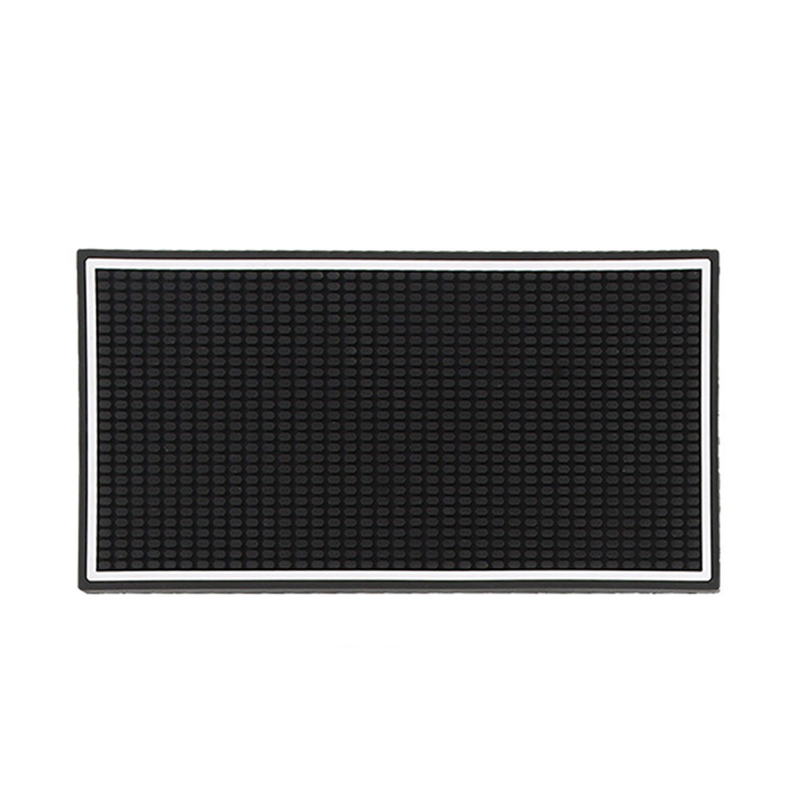 Zruodwans Spill Containment Mat Bar Drain Mat White Border Spill