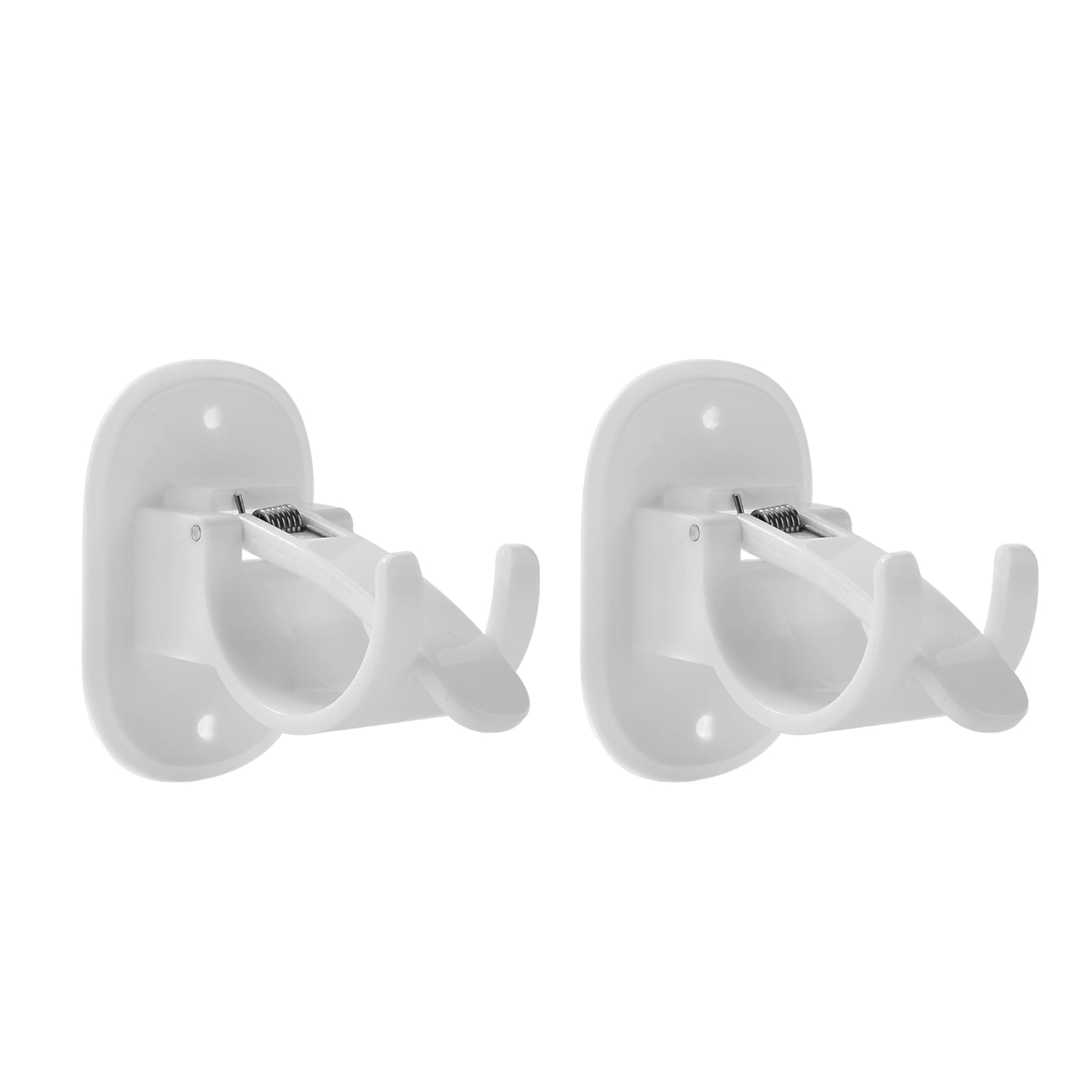 Zruodwans Universal Shower Curtain Rod Holder 2pcs Curtain Rod Hook