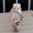 thumbnail image 1 of ZsaeSM Floral Watches for Women Casual Vintage Pastoral Style Quartz Ladies Watches Fashion Round Shape Wristwatch, 1 of 4