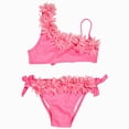 thumbnail image 1 of Zshosam Baby Bikini Girls Tankini Swimsuit 2-Piece Ruffle Bathing Suits Kids Beach Swimwear Sets Size 13T 14T,(Pink 13-14 Years), 1 of 9