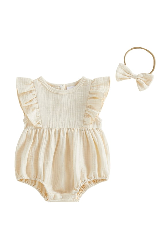 Baby Bodysuit Unisex Babies' and Toddlers' Snug-Fit Footed Pajamas One Pack Size 3 6 Months,(Beige 3-6 Months)