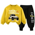 thumbnail image 1 of Zshosam Baby Boy Clothes Winter Sets Baby Long Sleeve Sweatshirt and Pant Set Newborn Winter Baby Boy Girl Clothes 2-Piece Outfits,Yellow 3-4 Years, 1 of 7