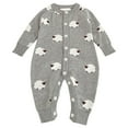 thumbnail image 1 of Zshosam Baby Boy Fall Clothes Baby Boy Clothes Newborn Hoodie Romper Fall Winter One-piece Jumpsuit Infant Cute Clothing Set Size 12 18 Months,(Grey 12-18 Months), 1 of 8