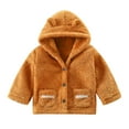 thumbnail image 1 of Zshosam Baby Boy Fleece Jacket Baby Boys Fleece Jacket Girls Zip Up Hoodies Infant Spring Coats Toddler Fall Outwear Size 8T 10T,(Brown 8-10 Years), 1 of 3