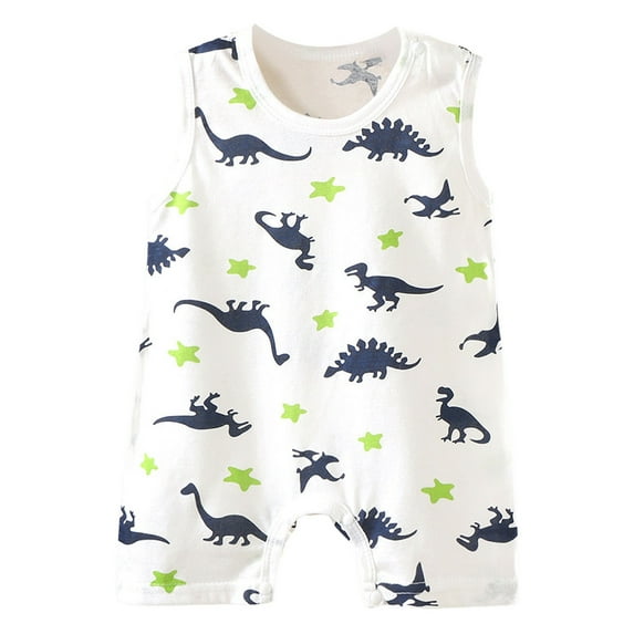 Zshosam Baby Boy's Clothing Baby Boy Summer Clothes Newborn Romper Short Sleeve Bodysuit Infant Clothing Size 12 18 Months,(Green 12-18 Months)
