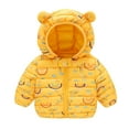 thumbnail image 1 of Zshosam Baby Boys Jacket Winter Coat Boy's Winter Coat Kids Puffer Jacket Water Resistant Bubble Outerwear Fleece Heavyweight with Hood Size 12 18 Months,(Yellow 12-18 Months), 1 of 8
