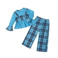 thumbnail image 1 of Zshosam Baby Clothes Newborn Girls 2 Piece Outfits Long Sleeve and Leggings Clothing Set Outfits for Girls Size 2T 3T,(Blue 2-3 Years), 1 of 9