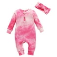 thumbnail image 1 of Zshosam Baby Clothes for Girls Newborn Baby Girl Warm Clothes Print Hoodie Romper Jumpsuit Fall Winter Romper Size 9 12 Months,(Pink 9-12 Months), 1 of 6
