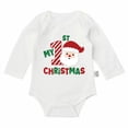 thumbnail image 1 of Zshosam Baby Girl Clothes Newborn Newborn Baby Boy Girl Sweatshirt Romper Long Sleeve Pullover Christmas Bodysuit Fall Winter Clothes Size 3 6 Months,(Green 3-6 Months), 1 of 2
