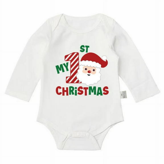 Zshosam Baby Girl Clothes Newborn Newborn Baby Boy Girl Sweatshirt Romper Long Sleeve Pullover Christmas Bodysuit Fall Winter Clothes Size 3 6 Months,(Green 3-6 Months)