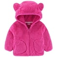 thumbnail image 1 of Zshosam Baby Girl Coat Kids Lightweight Polar Fleece Jackets Boys Girls Soft Full-Zip Outwear Size 3T 4T,(Hot Pink 3-4 Years), 1 of 6