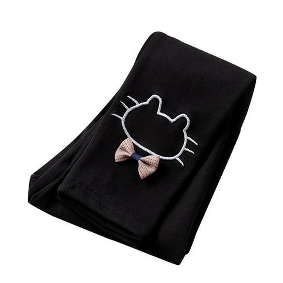 Zshosam Baby Girl Leggings Girls Fleece Lined Leggings Thick Thermal Pants Kids Basic Full Length Tights Winter Warm Clothes Size 4T 5T,(Black 4-5 Years)