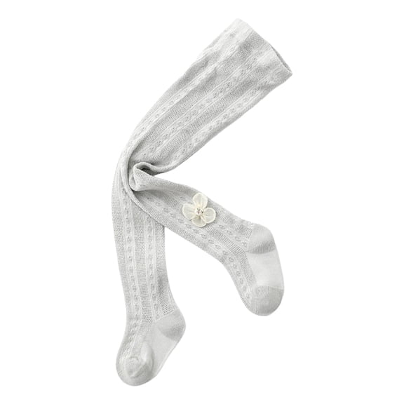 Zshosam Baby Girls Boys Knee High Socks Cotton Toddlers Cable Knit Tube Ruffled Stockings(Grey,2-4 Years)