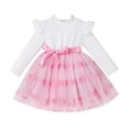 thumbnail image 1 of Zshosam Baby Girls' Dresses Newborn Toddler Girls Long Sleeve Dress Autuman Floal Shirt Dresses Size 6 9 Months,(White 6-9 Months), 1 of 8