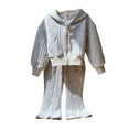 thumbnail image 1 of Zshosam Baby Girls Outfits Toddler Girls Fleece Hoodie and Leggings Outfit Set Infant to Big Kid Size 9T 10T,(Grey 9-10 Years), 1 of 4