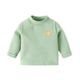 thumbnail image 1 of Zshosam Baby Long Sleeve Shirts Boys Shirts Children's Printed Long Sleeve Base Loose Casual Cute Clothes for Boys Size 12 18 Months,(Green 12-18 Months), 1 of 3