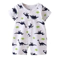 thumbnail image 1 of Zshosam Baby Rompers Boy Newborn Baby Boy Clothes Infant Romper One-Pack Outfit Cute Short Sleeve Summer Spring Clothing Size 18 24 Months,(Green 18-24 Months), 1 of 4