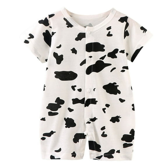 Zshosam Baby Rompers Boy Newborn Baby Boy Clothes Short Sleeve Shirt Romper Jumpsuit Bodysuit One-Piece Summer Size 18 24 Months,(Black 18-24 Months)