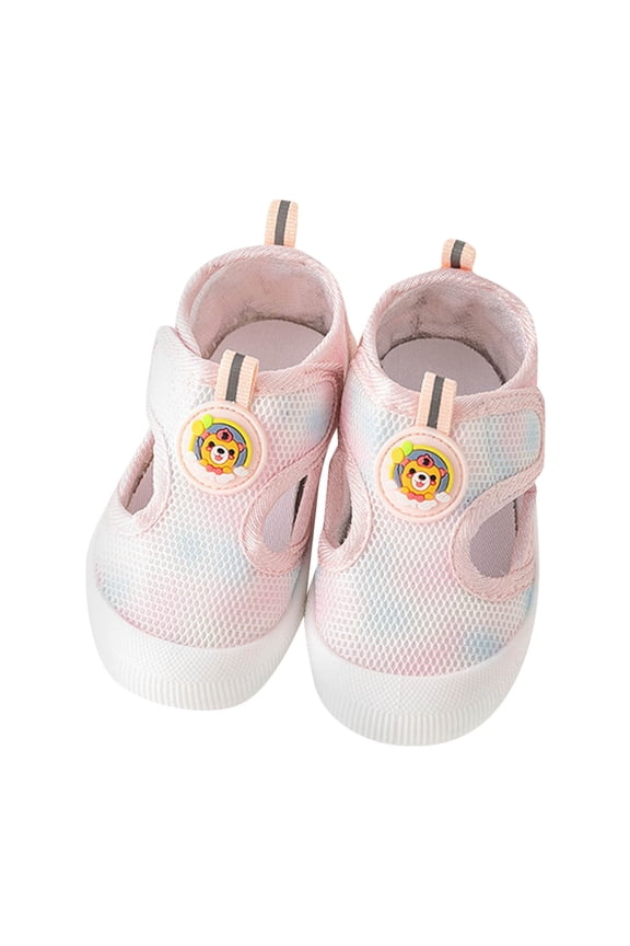 Baby Shoes for Walking Baby Shoes Boys Girls Infant Sneakers Non-Slip Rubber Sole Toddler Crib First Walker Shoes Size 4.5,(Pink Infant 4.5)
