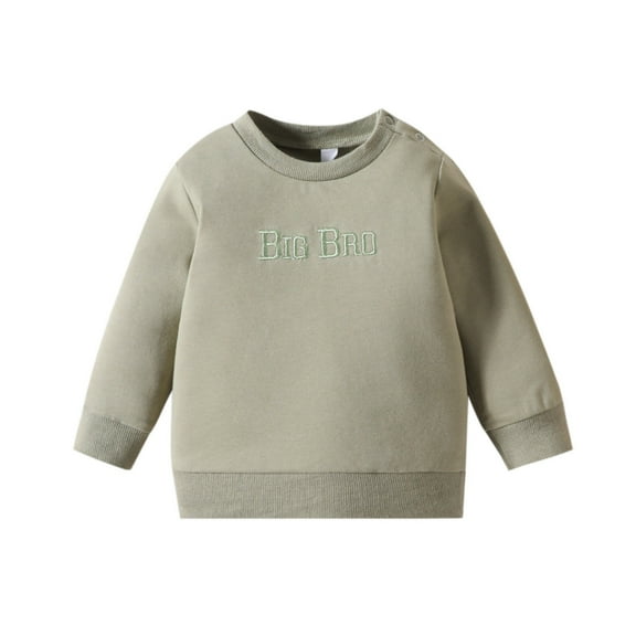 Zshosam Baby Sweatshirt Boy Baby Boys Girls Fall Football Sweatshirt Crew Neck Pullover For Infant Toddler Kids Size 12 18 Months,(Green 12-18 Months)