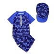 thumbnail image 1 of Zshosam Baby Swimsuit Boy Toddler Boys Swim Set Cute Swimsuit BoyBathing Suit Short Sleeve Swimming Suits Size 6 12 Months,(Blue 6-12 Months), 1 of 4