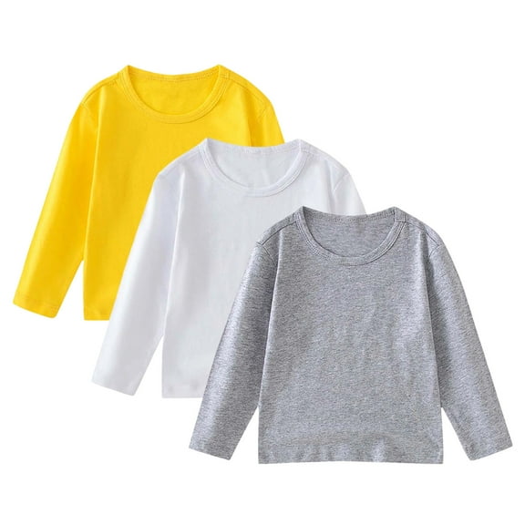 Zshosam Baby Tees for Boys Baby and Toddler All Holidays,Birthdays Long Sleeve Graphic T-Shirts Size 6T 7T,(Light Gray 6-7 Years)