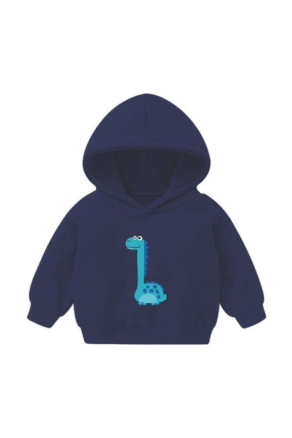 Baby Toddler Kid Boy Girl Casual Pocket Hoodie Sweatershirt Pullover(Dark Blue,12-18 Months)